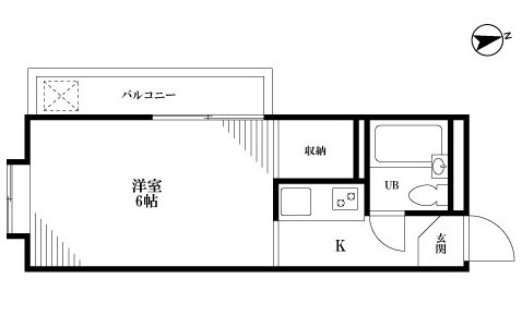 ロイヤルコート  206号室 間取り