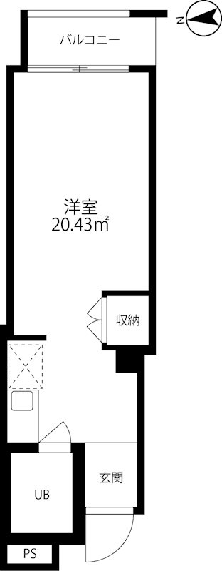 レグルス下北沢 202号室 間取り