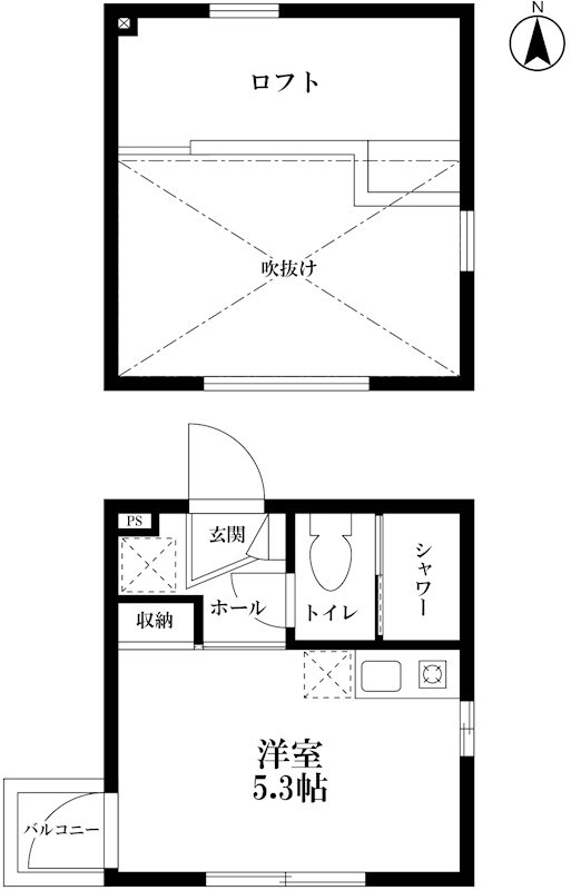 Annie's house  203号室 間取り