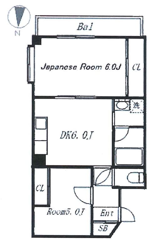 サンローゼ津田第一 間取り図