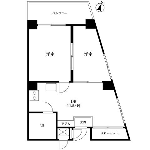 西新宿青木ビル 間取り図