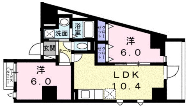 カナール　Ｋ２ 701号室 間取り