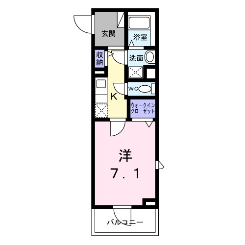 ＣＬＥＭＥＮＴ（クレメント） 201号室 間取り