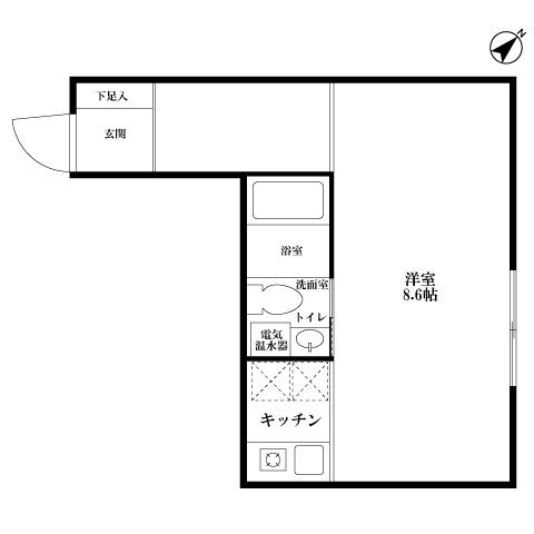 Apartement　Y2 201号室 間取り