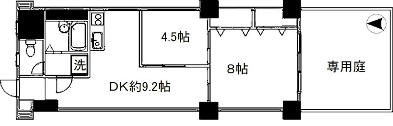 秀和東中野レジデンス 105号室 間取り