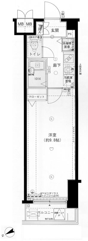 メインステージ野方駅前 203号室 間取り