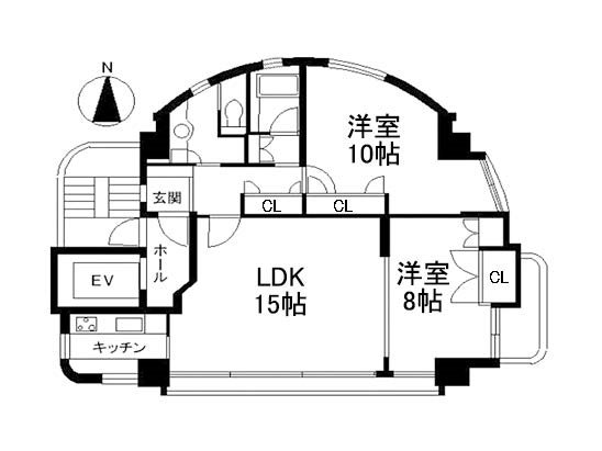 パラッツオ大山　 4階号室 間取り