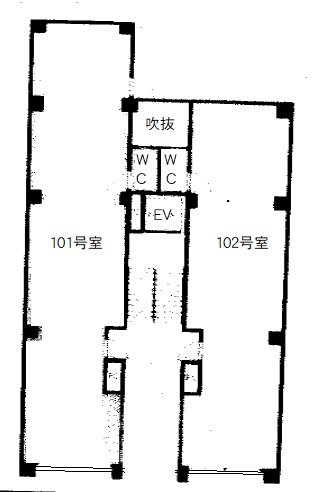 中野新橋ペガサスビル 102号室 間取り