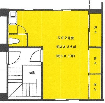 中野新橋ペガサスビル 502号室 間取り