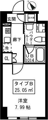 桃園パークマンション（モモゾノパークマンション） 103号室 間取り