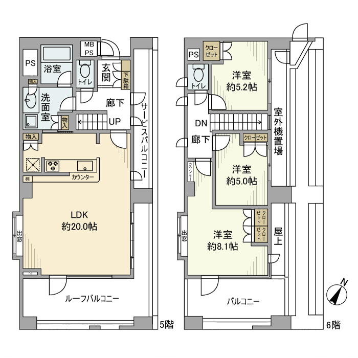 Ｄ’クラディア中野 間取り