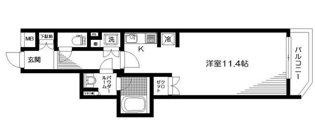 日神デュオステージ中野坂上 302号室 間取り