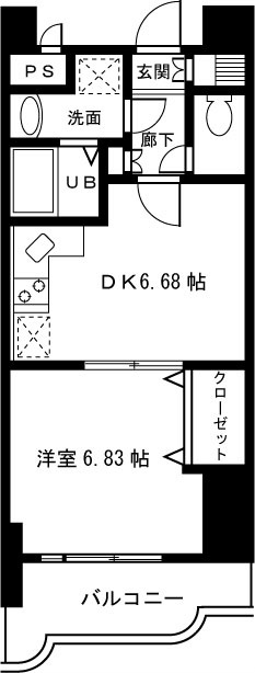 ウィステリア白鷺 102号室 間取り