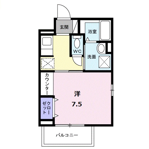 サニーハイド　新中野 401号室 間取り