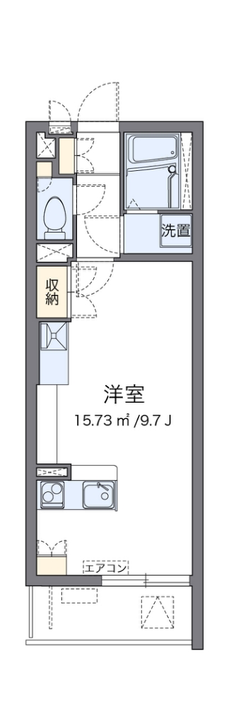 レオネクストエクセルアサヒⅥ 間取り図