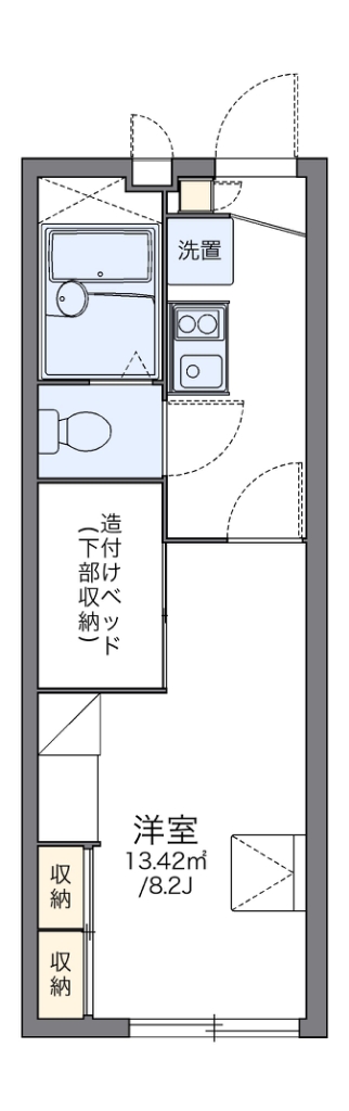 レオパレスＧフォレスト沼袋 間取り図