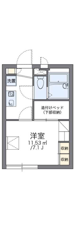 レオパレスＳＨＩＮＷＡ 104号室 間取り