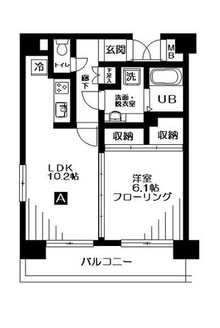 セントラルヒルズ 303号室 間取り