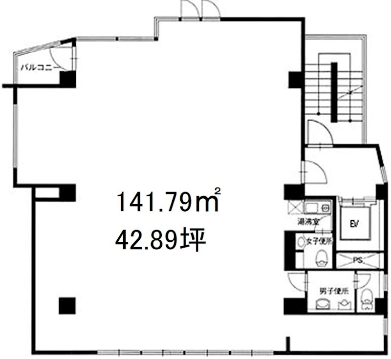 泰美ビル 5F号室 間取り