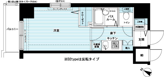 トーシンフェニックス笹塚駅前弐番館 間取り図