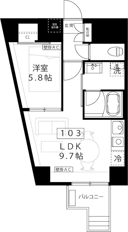 ルーナ　ピィエナ代々木上原 間取り図