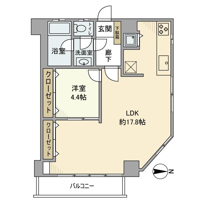 原宿グリーンハイツ 間取り図