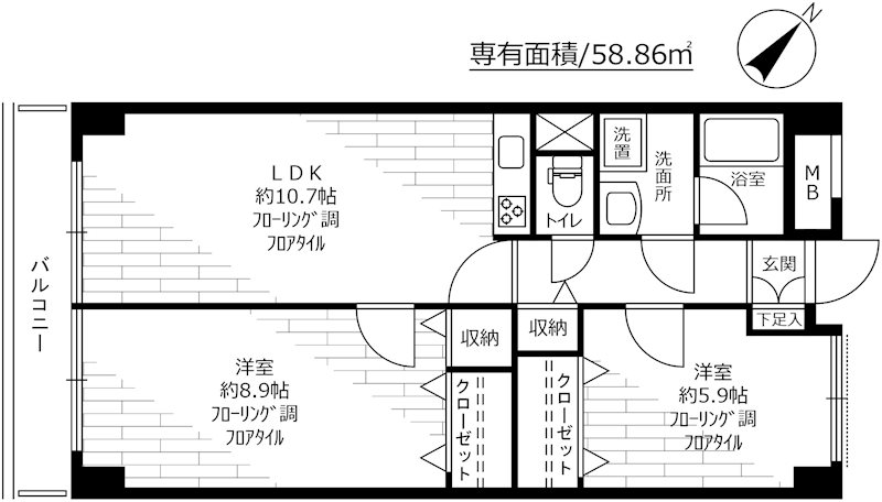 シェトワ代々木 間取り図