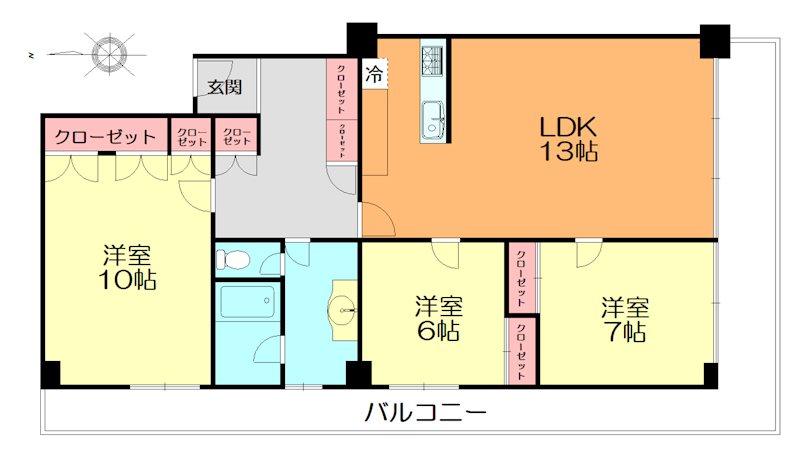 大永初台マンション 間取り図