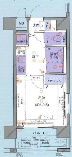 ラグジュアリーアパートメント三田慶大前 間取り図