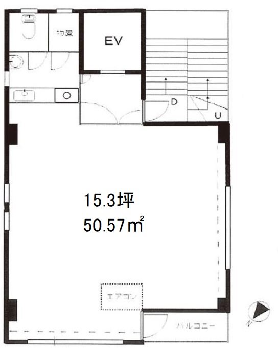 第19大協ビル 6Ｆ号室 間取り