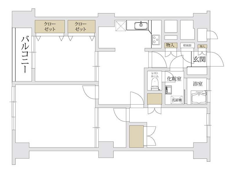 高輪ホワイトマンション 間取り図