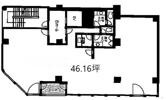 虎ノ門ラポートビル 5F号室 間取り