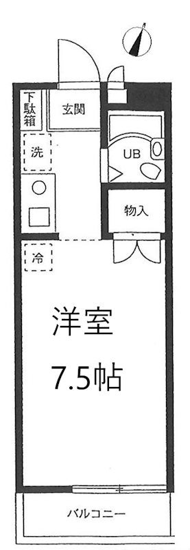 ル・クール西落合 間取り図