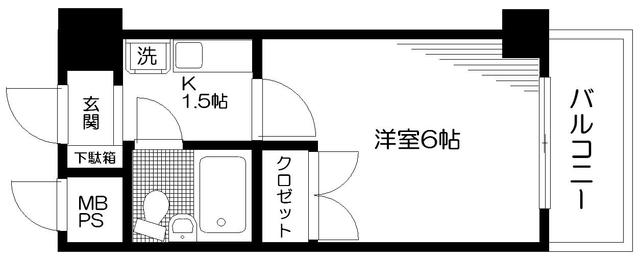 日神パレステージ新宿御苑 間取り図