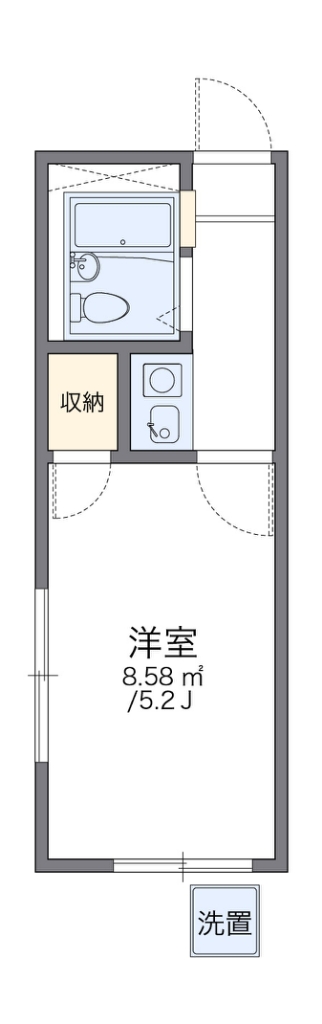 レオパレス北新宿 間取り図