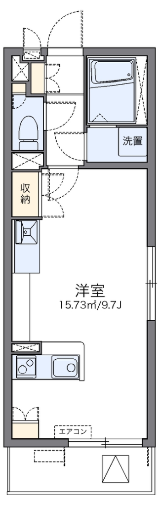 レオネクストエムズコート神楽坂 間取り図