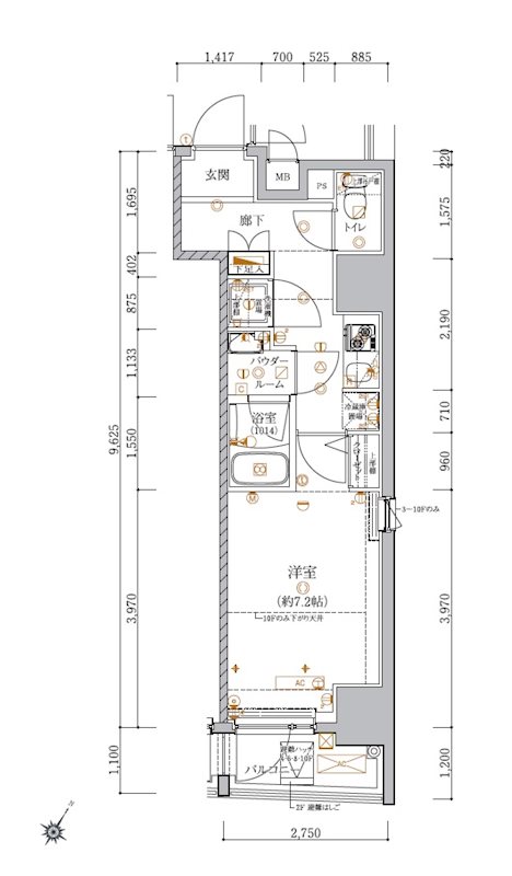 アルテシモリブラ 間取り図