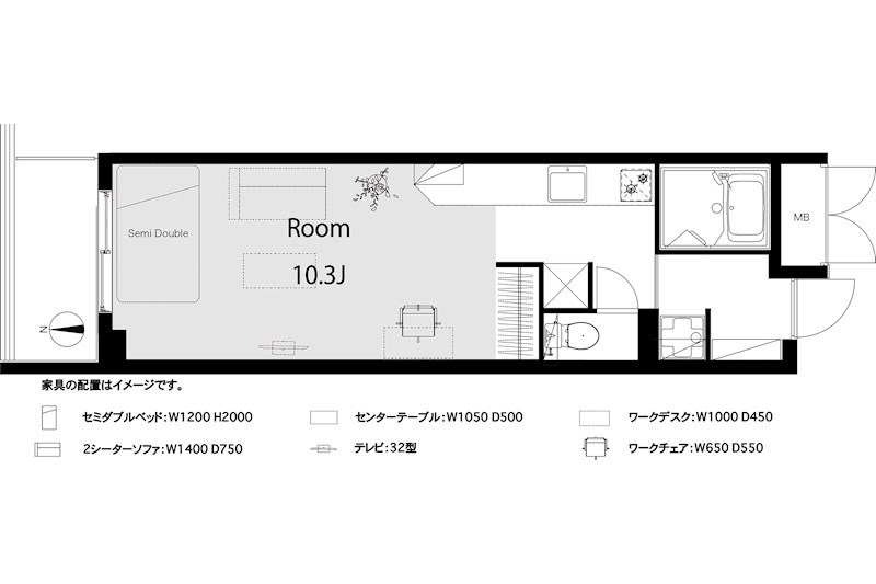 デュオ・スカーラ新宿 間取り図