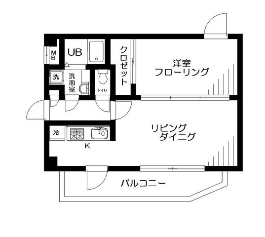 ベルアヴニール西新宿 間取り図