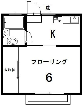 コスモハイツ 間取り図