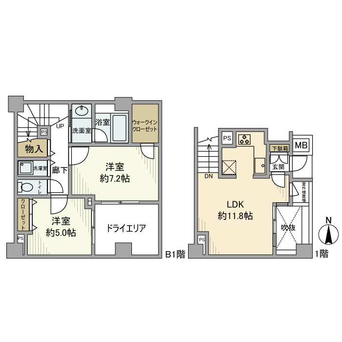 オープンレジデンス中野 間取り図