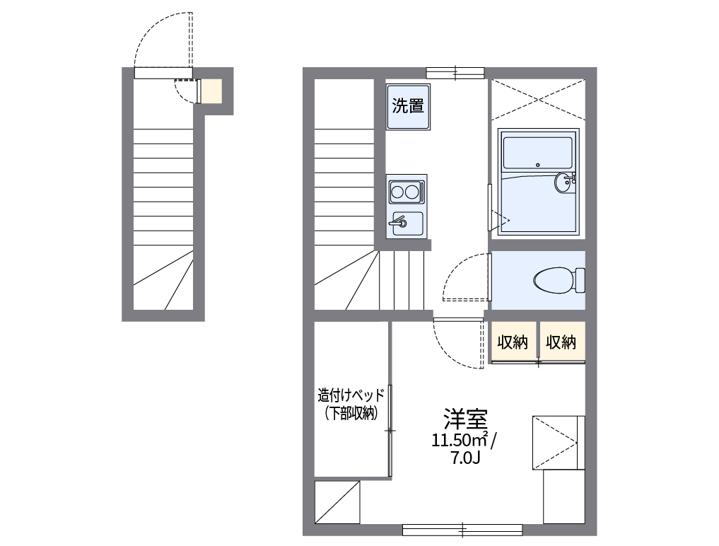 レオパレス松本 間取り図