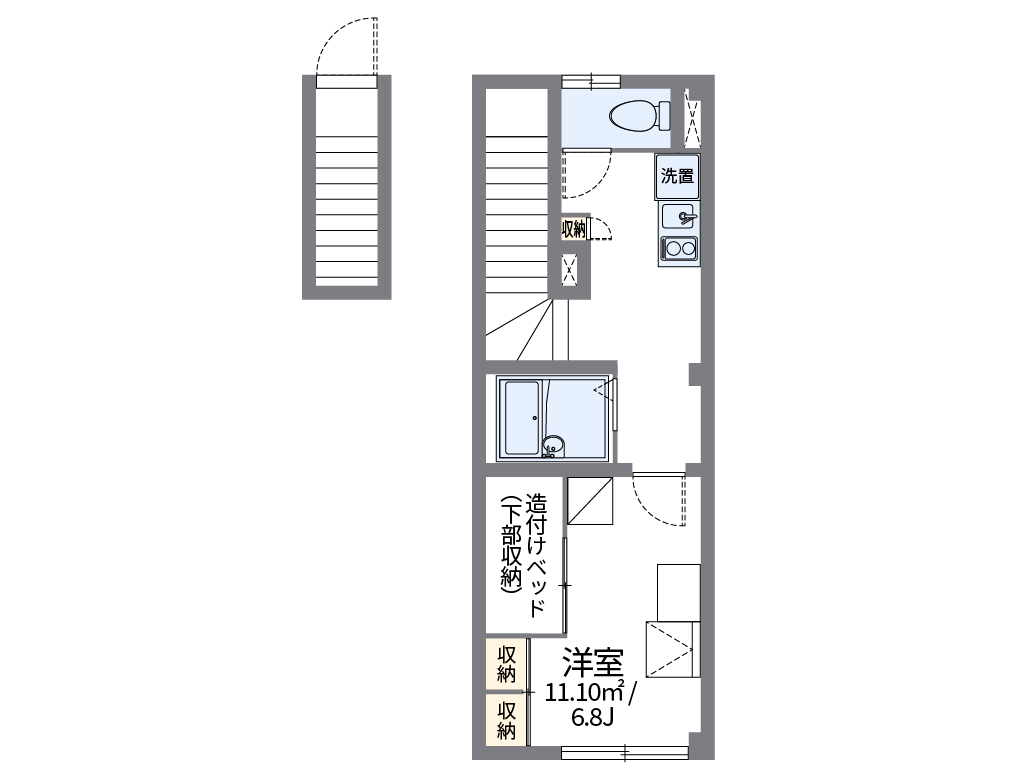 レオパレス松本 間取り図