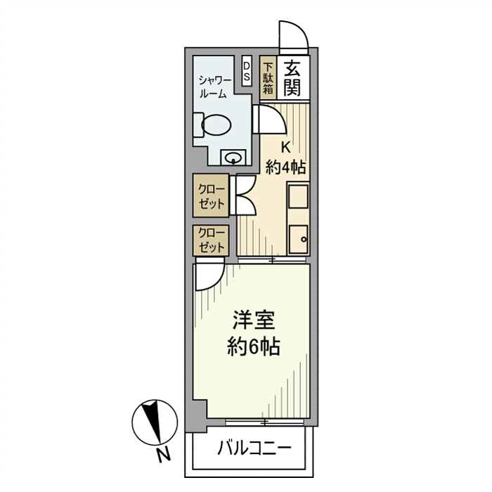 野方ハイネスコーポ 間取り図