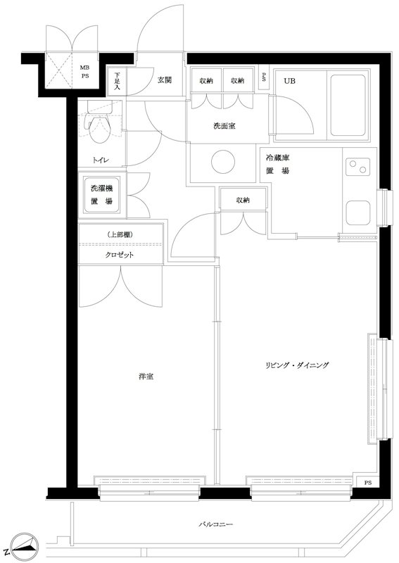 ルーブル早稲田弐番館 間取り図