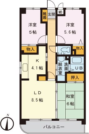 カサベルデ杉並 間取り図