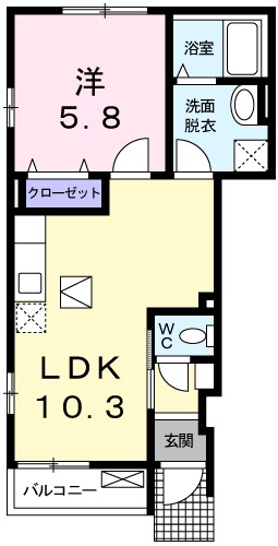 ウエスト 間取り図