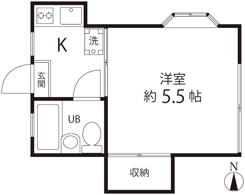 コーポフジ 間取り図