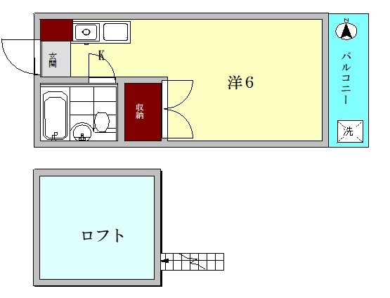 エルピア荻窪 107号室 間取り