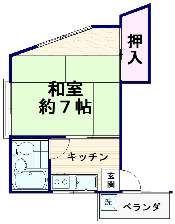 金子ハイツ 間取り図